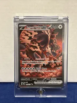 Pokemon TCG Prismatic Evolutions Bloodmoon Ursaluna EX Full Art SAR Card 168/131 - Image 1