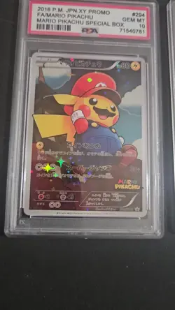 Custom made PSA 10 Mario & Luigi Pikachu 294/ & 296/XY-P Japanese Pokemon Card - Image 2