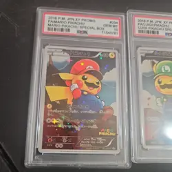 Custom made PSA 10 Mario & Luigi Pikachu 294/ & 296/XY-P Japanese Pokemon Card - Image 5
