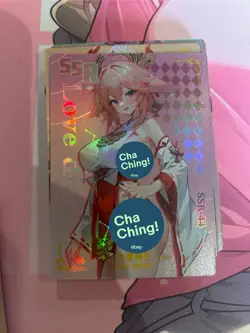 WAIFU Love Diary SSR 44 Yae Miko Rare card. Goddess Story Sexy Anime Girl - Image 1