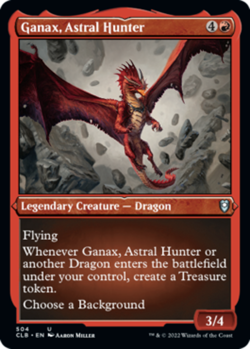 Ganax, Astral Hunter - FOIL Etched - NM MTG CLB - Battle for Baldur's Gate 504 - Image 1