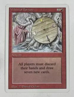 Wheel Of Fortune Revised Near Mint NM MTG Magic The Gathering - Image 1