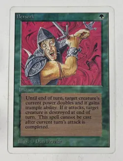 Berserk Unlimited HP Heavy Play MTG Magic The Gathering A - Image 1