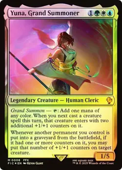 Yuna, Grand Summoner FOIL Commander: Final Fantasy MTG Magic The Gathering - Image 1