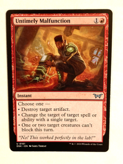 MTG - Untimely Malfunction / Duskmourn: House of Horror / Regular / LP - Image 1