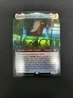 MTG *Codie, Vociferous Codex Extended Art Foil X1* (NM) Strixhaven - Image 1
