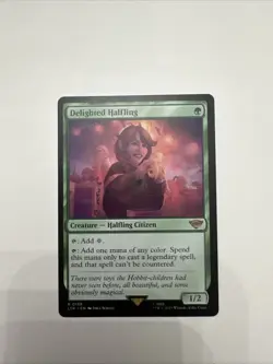 Delighted Halfling Magic the Gathering Lord of the Rings Tales of Middle-Earth - Image 1