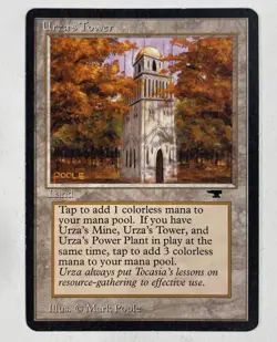 Urza’s Tower (Forest) Antiquities MP Moderate Play MTG Magic The Gathering B - Image 1