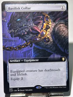 Magic: The Gathering Basilisk Collar CLB 595 ENGLISH NM EXTENDED ART - Image 1