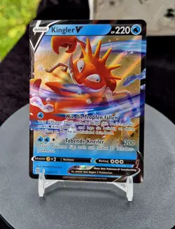 🦀 Pokemon Karte Kingler V #28 Strahlende Sterne - Deutsch - Near Mint 🦀 - Image 2