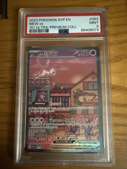 Pokemon 2023 SVP en Mew EX #053151 Ultra Premium Collection PSA 9 - Image 1