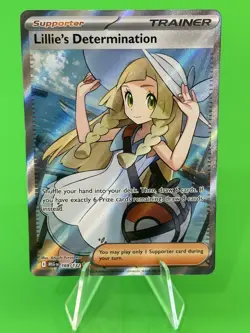 Pokemon Lillie's Determination Mega Evolution Ultra Rare Full Art 169/132 NM!!! - Image 1