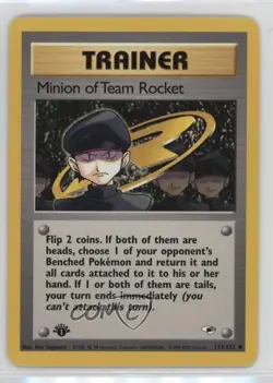 Minion of Team Rocket 1st Ed. Pokemon Gym Heroes #113 2000 - Image 1