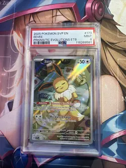 Pokemon Eevee TCG 173 Holo Promo Prismatic Evolutions PSA 9 - Image 1