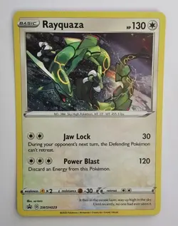 Rayquaza Holo Pokemon Sword & Shield Black Star Promo - SWSH029 - Image 1