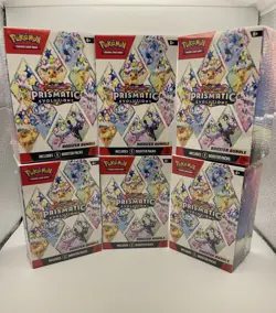 Pokemon Prismatic Evolutions Booster Bundle Lot of 6 Sealed 36 Packs ! - Image 1