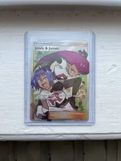 Jessie and James FULL ART Trainer 68/68 Pokemon S&M Hidden Fates NM Holo 2019 - Image 1