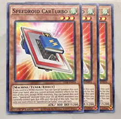 Yugioh! 3x Speedroid CarTurbo LED8-EN016 Common - 1st ed NM - Image 1