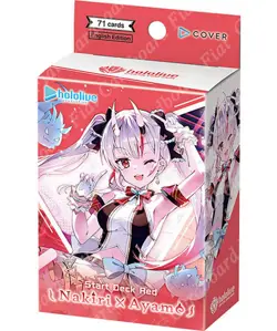 Hololive OFFICIAL CARD GAME ENGLISH Start Deck "Red Nakiri Ayame" Preorder - Image 1