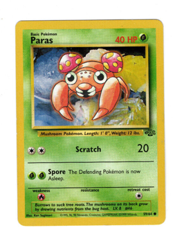 Paras 59/64 Common Jungle Set Pokemon Card - Image 1