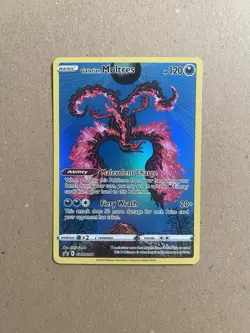 Galarian Moltres SWSH284 Holo Black Star Crown Zenith Promo Pokemon Card NM - Image 1