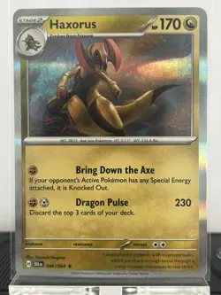 Pokemon TCG Haxorus Holo Rare Card 046/064 Shrouded Fable - Image 1