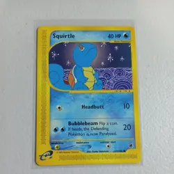 Pokemon Card Squirtle 132/165 Expedition Base Set Common rare vintage - Image 1