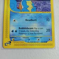 Pokemon Card Squirtle 132/165 Expedition Base Set Common rare vintage - Image 2