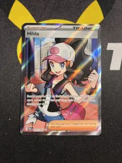 Hilda 164/086 Full Art Ultra Rare White Flare Holo Pokemon TCG Card NM Condition - Image 1