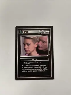 Star Trek CCG Event Trust Me Black Boarder Card - Image 1