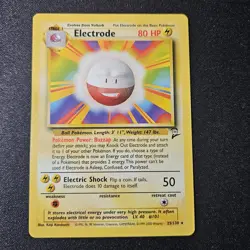 ELECTRODE 21/102 BASE Set - Rare WOTC Vintage Pokemon Card 1999 - MP - Image 1