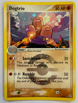 Dugtrio 22/112 EX FireRed & LeafGreen Reverse Holo Rare Pokemon Card - Image 2