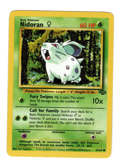 Nidoran 57/64 Common Jungle Set Pokemon Card - Image 1