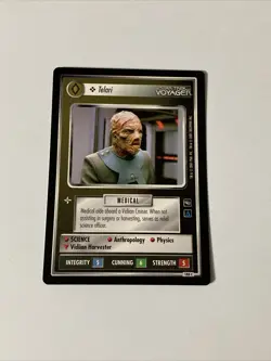Star Trek CCG Personnel Vidiian Telari Card Black Boarder - Image 1