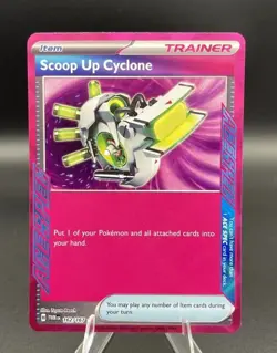 Pokemon Scoop Up Cyclone Card 162/167 Ace Rare NM Twilight Masquerade - Image 1