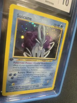 1st Edition Suicune 14/64 Neo Revelation Pokemon Card CGC 10 Gem Mint - Image 3