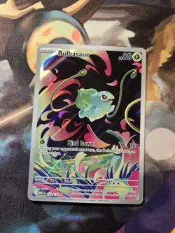Bulbasaur 133/132 Mega Evolution Holo Illustration Rare Pokemon TCG Card NM - Image 1