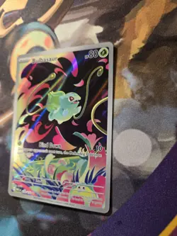 Bulbasaur 133/132 Mega Evolution Holo Illustration Rare Pokemon TCG Card NM - Image 2