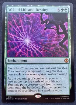 Web of Life and Destiny (FOIL) M 0122 - [Marvel's Spider-Man] MTG Magic - Image 1
