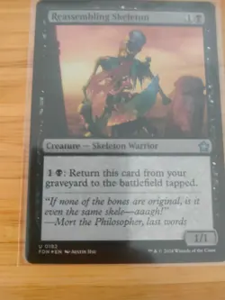 MTG Reassembling Skeleton (FOIL) 0182 Foundations M/NM Free UK P&P - Image 1