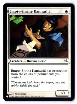 Empty-Shrine Kannushi NM* Betrayers Of Kamigawa (The List) 2/165 mtg -UnltdCards - Image 1
