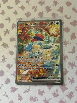 Keldeo ex 167/086 SIR Full Art - Pokemon TCG SV White Flare - (Pack Fresh) NM+/M - Image 1