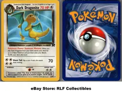 2000 Pokemon, Team Rocket, #22/82 Dark Dragonite, Rare - Image 1