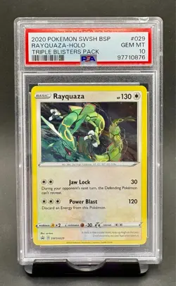 PSA 10 Rayquaza #029 Holo 2024 Pokemon SwSh SWSH029 Black Star Promo GEM MINT - Image 1