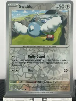 Swablu 169/197 - Sv03: Obsidian Flames - Reverse Holo - Pokemon TCG - Image 1