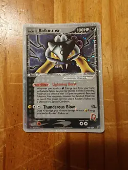 Rocket's Raikou ex 108/107 Deoxys Holo Rare Pokemon TCG Nintendo - Image 2
