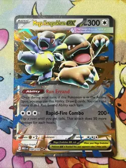 Mega Kangaskhan ex 104/132 Mega Evolution Pokemon Pack Fresh NM - Image 1