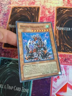 Yugioh Armed Dragon LV7 DP2-EN012 Super Rare Unlimited Near Mint - Image 2