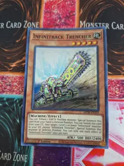 Yugioh Infinitrack Trencher MP20-EN210 Super Rare 1st Edition Near Mint - Image 1