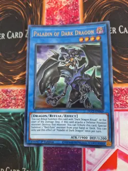 Yugioh Paladin of Dark Dragon DLCS-EN069 Ultra Rare 1st Edition Near Mint - Image 1